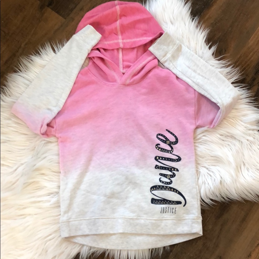 Justice long sleeve hoodie top